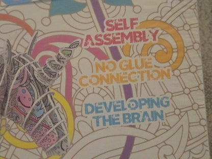 3D Coloring Puzzle Unicorn DIY Model Kit - New Sealed - Shantou Nosto Craft