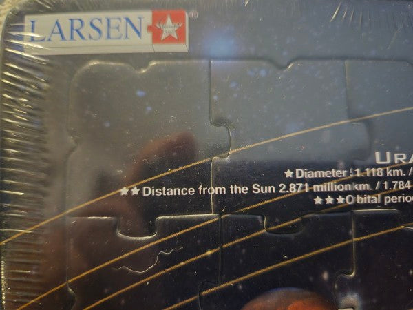 Vintage Larsen Solar System Educational Tray Puzzle Springbok Exclusive Norway