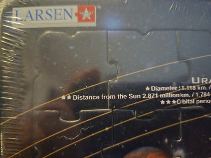Vintage Larsen Solar System Educational Tray Puzzle Springbok Exclusive Norway