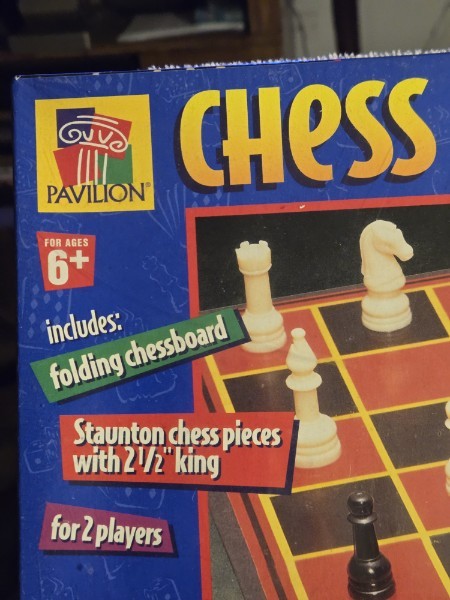 Share Vtg 1999 Pavilion Chess Game Factory Sealed Toys R Us Staunton Pieces Item 220