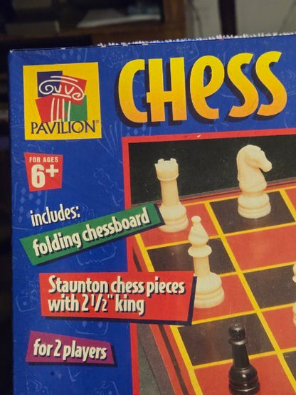 Share Vtg 1999 Pavilion Chess Game Factory Sealed Toys R Us Staunton Pieces Item 220