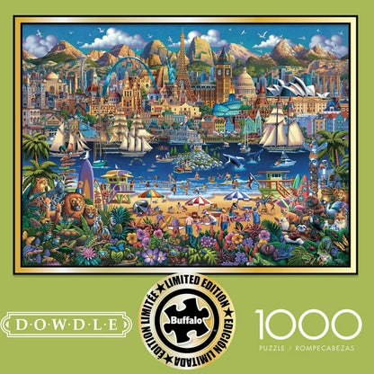 Dowdle Limited Edition 1000 Piece Jigsaw Puzzle Buffalo Games World Pieces NIB