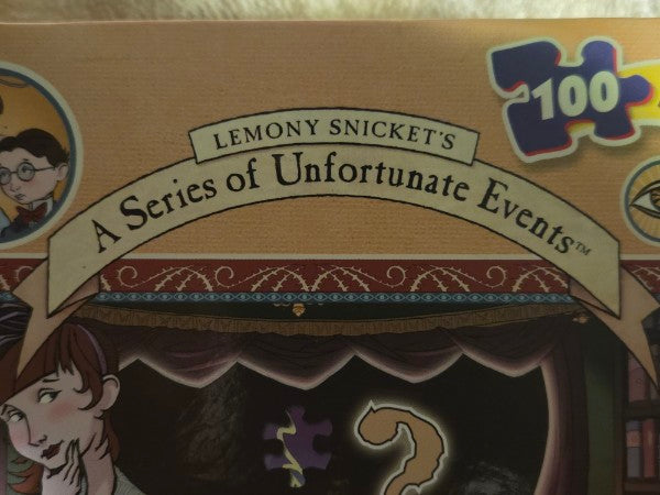 Vintage Lemony Snicket A Series of Unfortunate Events 100 Pc Puzzle UNOPENED Mattel