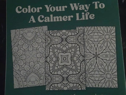 Adult Coloring Book Mindful Moments Volume 8: Stress Relief, Mindfulness, Mandalas, Nature [BRAND NEW/LIKE NEW]