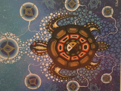 Medicine Turtle 1000pc Jigsaw Puzzle - James Jacko Odawa Artist - Oscardo NEW