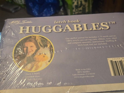 RARE Vtg MCG Textiles Latch Hook HUGGABLES DUCK Kit 36102 NEW Sealed 15" Plush