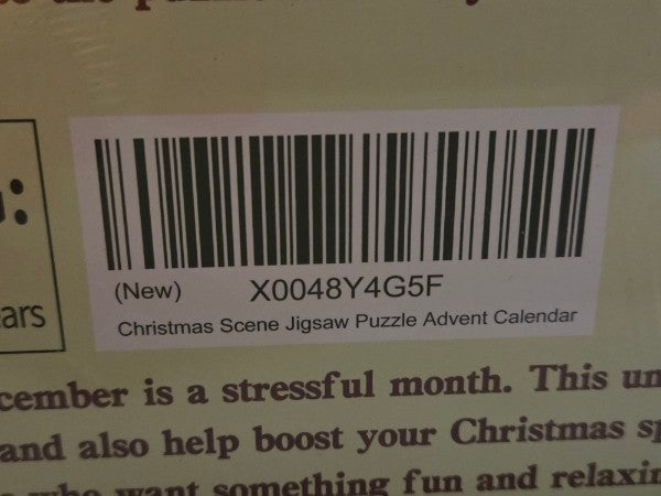 CHRISTMAS CELEBRATION THE JIGSAW ADVENT CALENDAR + PREMIUM PUZZLE POSTER INCLUDED NEW SEALED