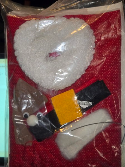 DOOR STOPPERS MR SANTA SOFT SCULPTURE CHRISTMAS HOBBY CRAFT #9260 NEW SEALED