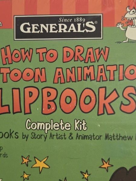 General Pencil Co. Matthew Luhn Cartoon Animation Flipbook Kit - New & Sealed