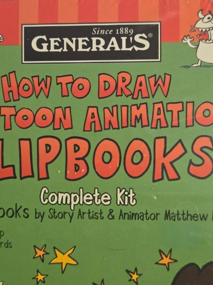General Pencil Co. Matthew Luhn Cartoon Animation Flipbook Kit - New & Sealed