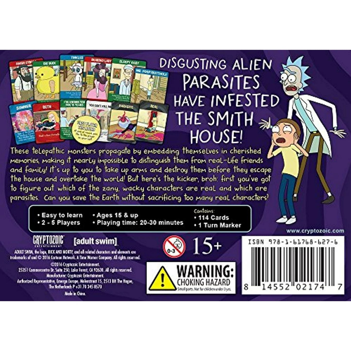 Adult swim - cryptozoic, Rick and Morty : TOTAL RICKALL Card Game. New Sealed