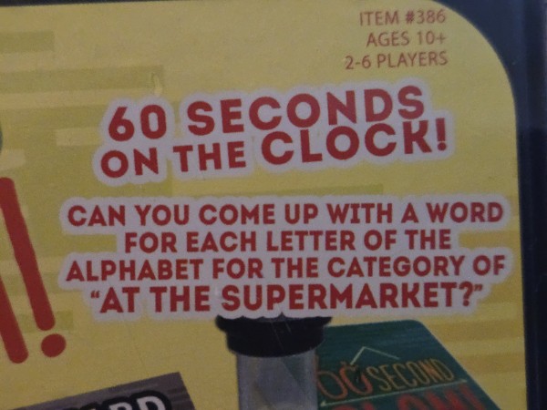 Share 60 Second Slam! Word Category Party Game Factory Sealed New Endless Games 2020