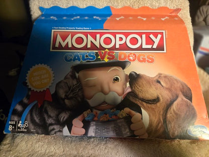 Monopoly Cats vs. Dogs Board Game - Open Box / Sealed Components
