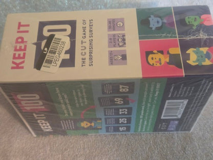 Keep It 100: The Game of Surprising Surveys by Cut - Adult Party Card Game NEW