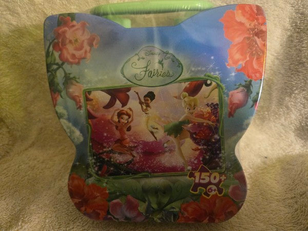 Vtg 2007 Disney Fairies Tinker Bell Puzzle SEALED Butterfly Tin 150 Pc MEGA Find