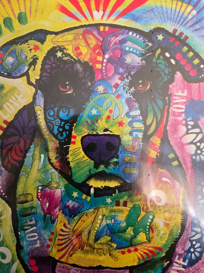 Lucky Puzzles Dean Russo DOG LOVE 1000 Piece Jigsaw Puzzle Artist Series NEW FACTORY SEALED