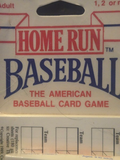 RARE 1989 "Creative Think" Homerun Baseball Card Game - Factory Sealed, Unopened! Obscure Indie Game, Rochester MN