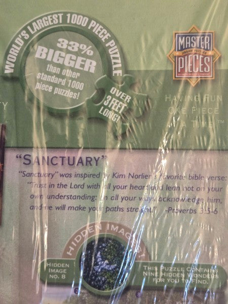 MasterPieces Kim Norlien Sanctuary 1000pc Puzzle 3ft Wide - Hidden Images - NEW SEALED