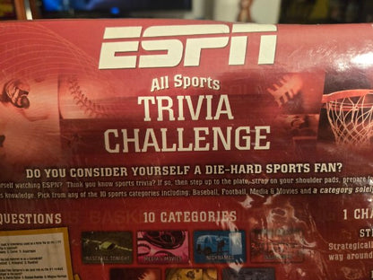 ESPN All Sports Trivia Challenge Board Game - New & Sealed - 1,500 Questions