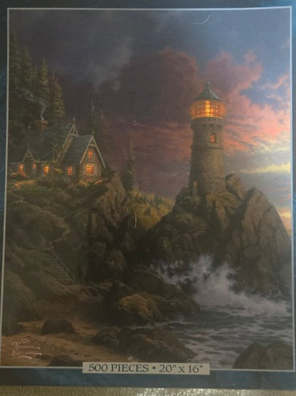 Thomas Kinkade Painter of Light 3 Full Size Jigsaw Puzzle Set 3500-1 Factory Sealed