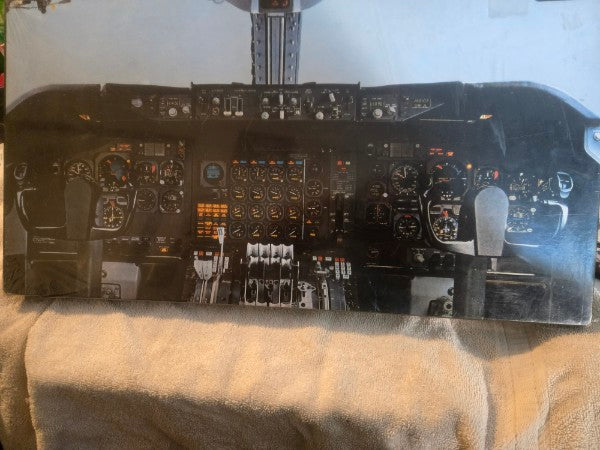 Vintage JAL Boeing 747 Cockpit Jigsaw Puzzle - Early 1970s - Sealed w/ Minor Wear