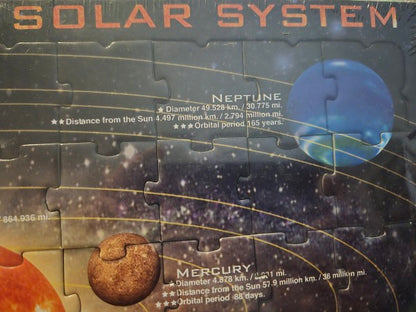 Vintage Larsen Solar System Educational Tray Puzzle Springbok Exclusive Norway