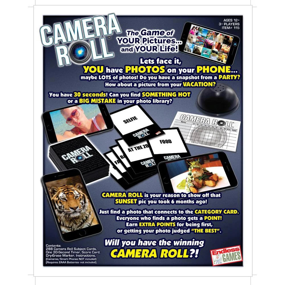 Camera Roll Board Game (New & Sealed) The Game of YOUR Pictures and YOUR Life!