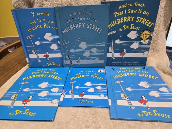 ULTIMATE Dr. Seuss DISCONTINUED 19-Book Library Archive - Rare VariantS & 1937 Blue "And To Think It Happened On Mulberry Street"