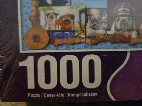 Springbok 1000 Piece Jigsaw Puzzle Animal Quackers Factory Sealed Animals Dogs Cats