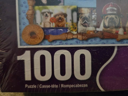 Springbok 1000 Piece Jigsaw Puzzle Animal Quackers Factory Sealed Animals Dogs Cats