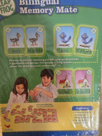 Leap Frog Bilingual Memory Mate Card Game Spanish Sight Words Homeschool New Factory Sealed