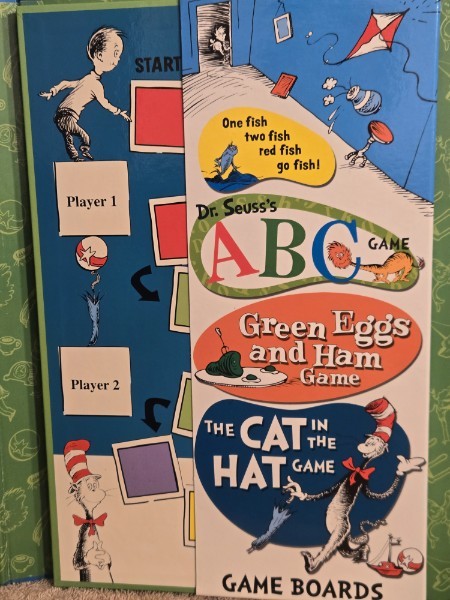 Dr. Seuss 4-Game Treasury - University Games (2003) - NEW/SEALED PIECES