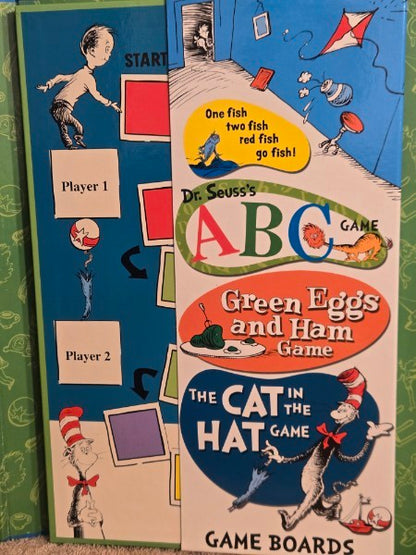 Dr. Seuss 4-Game Treasury - University Games (2003) - NEW/SEALED PIECES