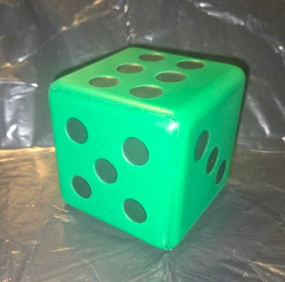 SET 0F 5 JUMBO 3 INCH FOAM COLOR DICE FUN FOR CARPET YAHTZEE PRESCHOOL LEARNING
