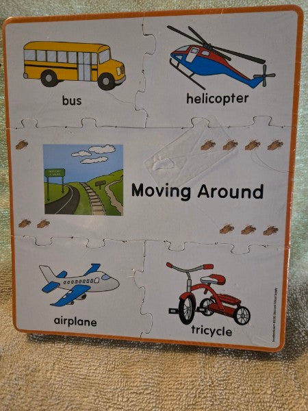 Excellerations Moving Around Transportation Kids Educational 12-Puzzle Bundle