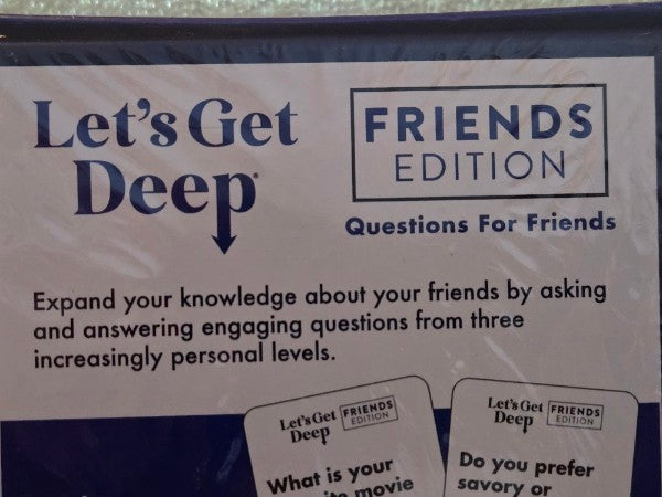 Let's Get Deep Friends Edition Card Game New Sealed What Do You Meme 300 Cards