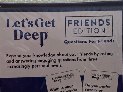 Let's Get Deep Friends Edition Card Game New Sealed What Do You Meme 300 Cards
