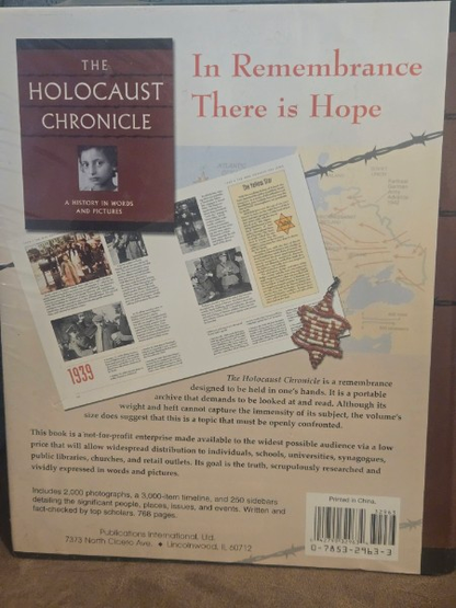 The Holocaust Chronicle A History In Words And Pictures - Hardcover Sealed BIG