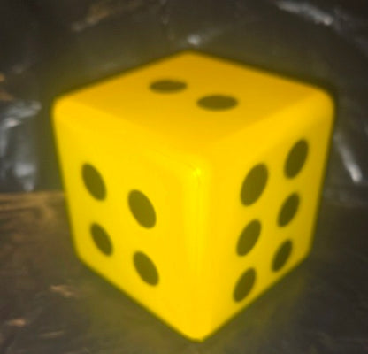SET 0F 5 JUMBO 3 INCH FOAM COLOR DICE FUN FOR CARPET YAHTZEE PRESCHOOL LEARNING