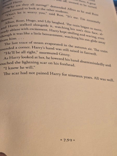 Harry Potter Deathly Hallows 1st Edition 1st Print 1-10 Line 759 Page Variant
