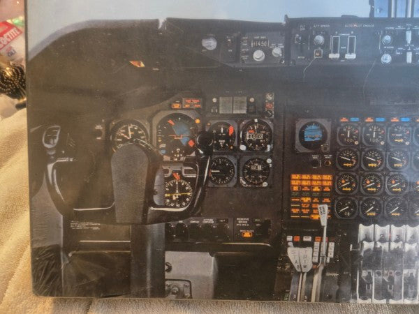 Vintage JAL Boeing 747 Cockpit Jigsaw Puzzle - Early 1970s - Sealed w/ Minor Wear