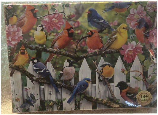 Bird Picket Fence 300 Piece Jigsaw Puzzle New Sealed Ages 14+