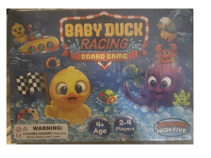 Baby Duck Racing Board Game - Jumping High Five - Ages 4+ - 2-4 Players