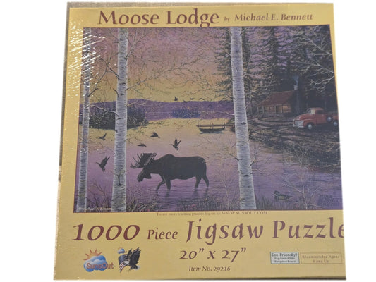 Moose Lodge 1000 Piece Jigsaw Puzzle - SunsOut - Michael Bennett