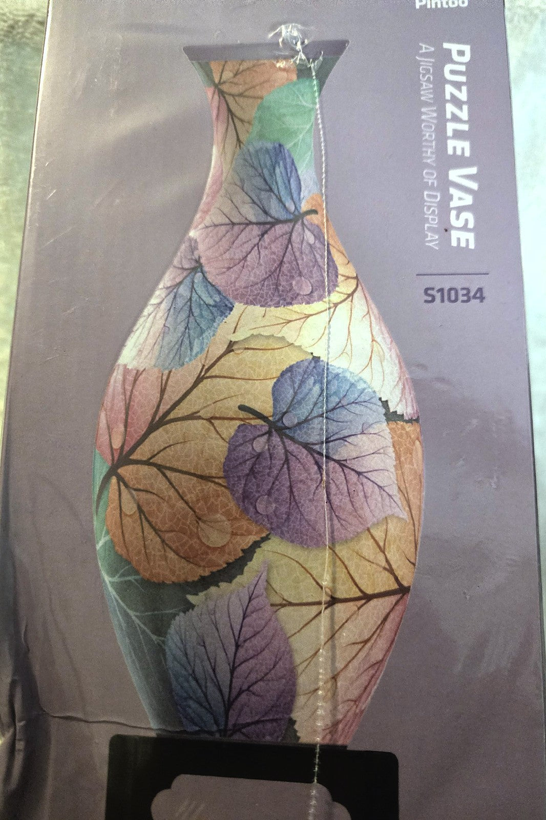 Pintoo Puzzle Vase Colorful Leaves 160 Piece 3D Curved Puzzle Vase Sealed