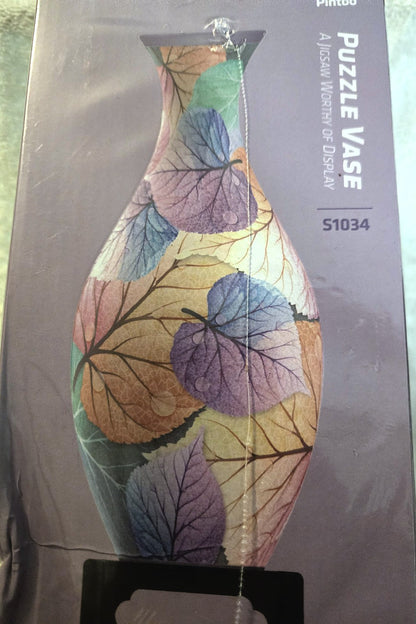 Pintoo Puzzle Vase Colorful Leaves 160 Piece 3D Curved Puzzle Vase Sealed