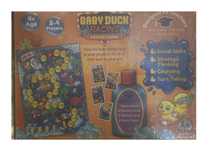 Baby Duck Racing Board Game - Jumping High Five - Ages 4+ - 2-4 Players