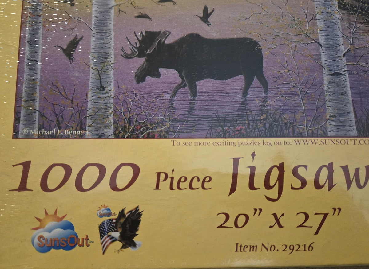 Moose Lodge 1000 Piece Jigsaw Puzzle - SunsOut - Michael Bennett