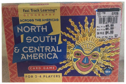 Lot of 2 Learning Resources Geography Card Games - Amazing Africa - Across the Americas - Sealed