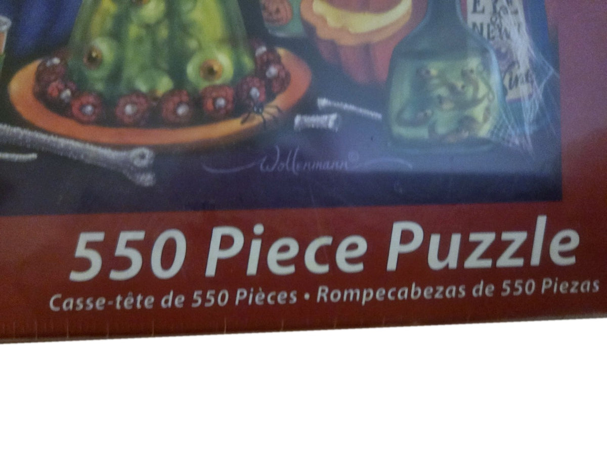 Vermont Christmas Company Monster Banquet 550 Piece Puzzle Sealed Halloween